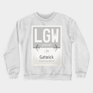 LGW Gatwick airport Crewneck Sweatshirt